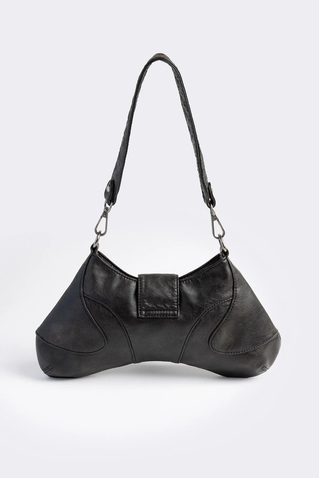 Charli Faux Leather Baguette Bag - Image 6