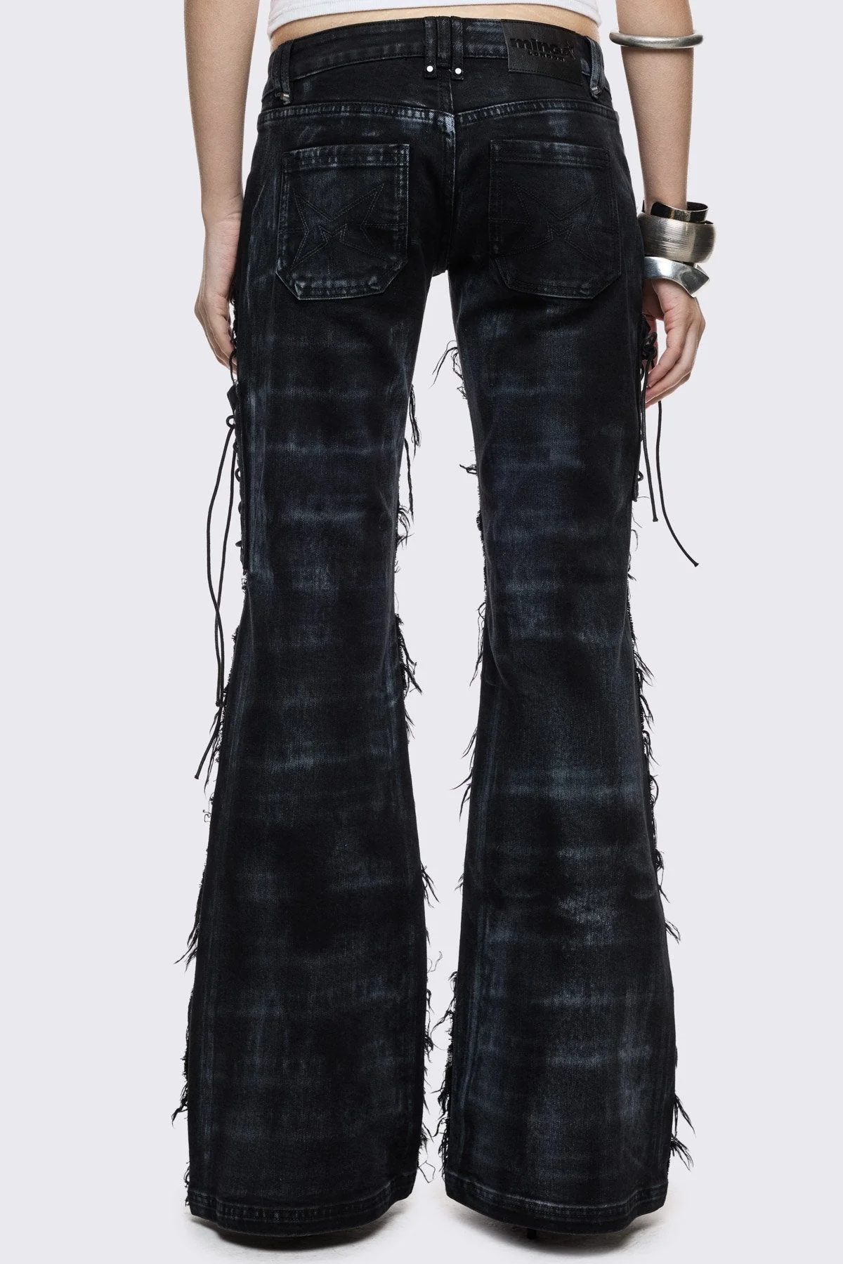 Dash Distressed Flared Jeans - Image 7