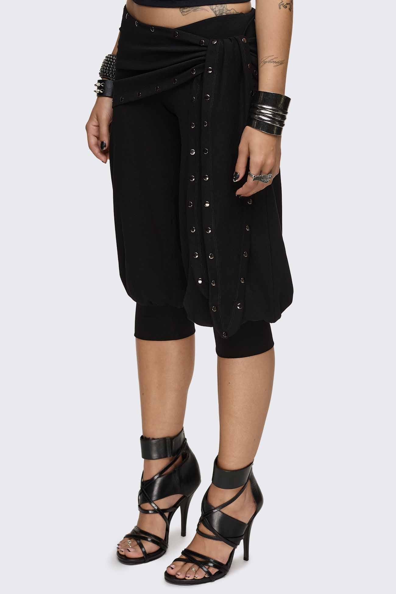 Dead Tide Studded Balloon Capri Pants - Image 4