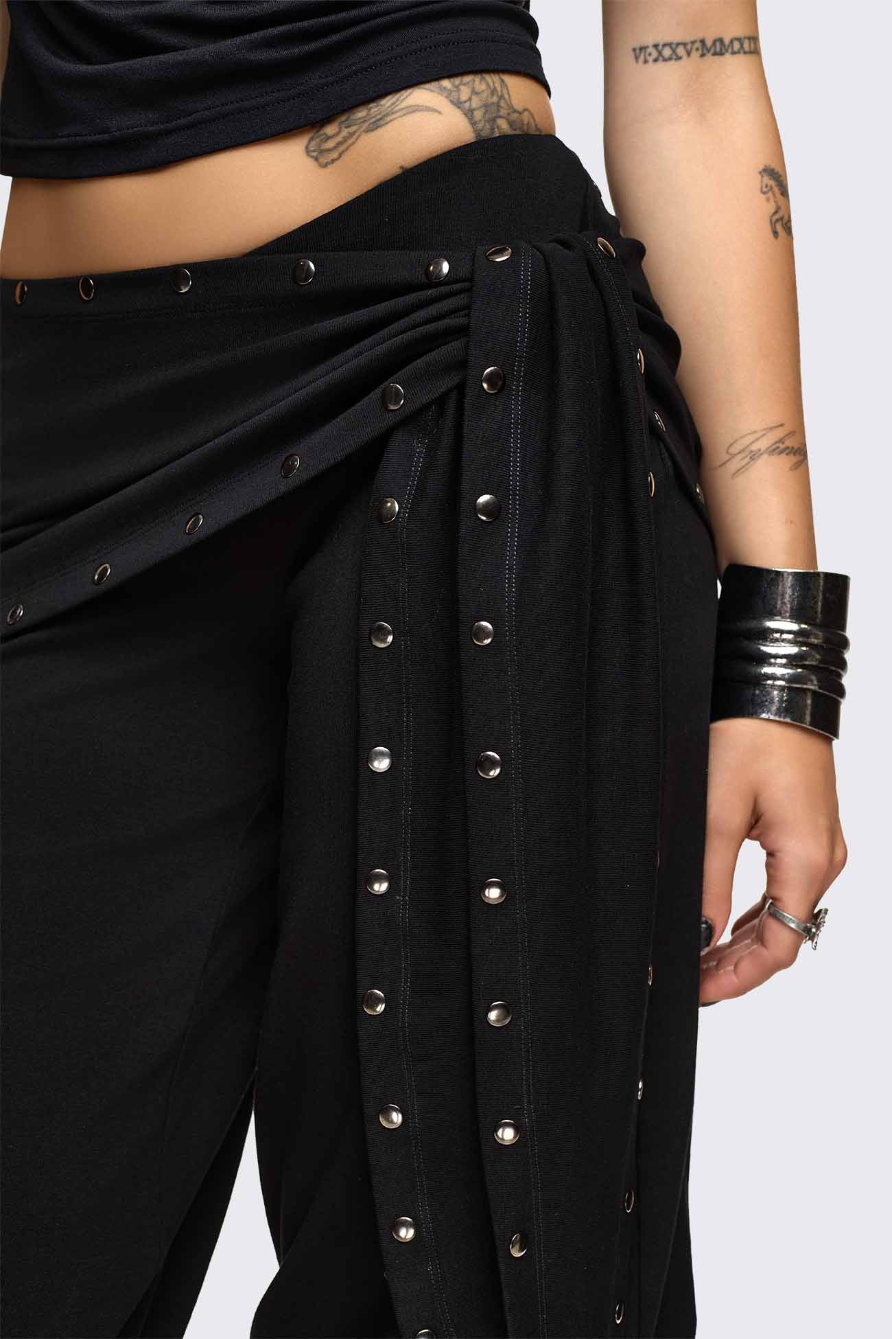 Dead Tide Studded Balloon Capri Pants - Image 6