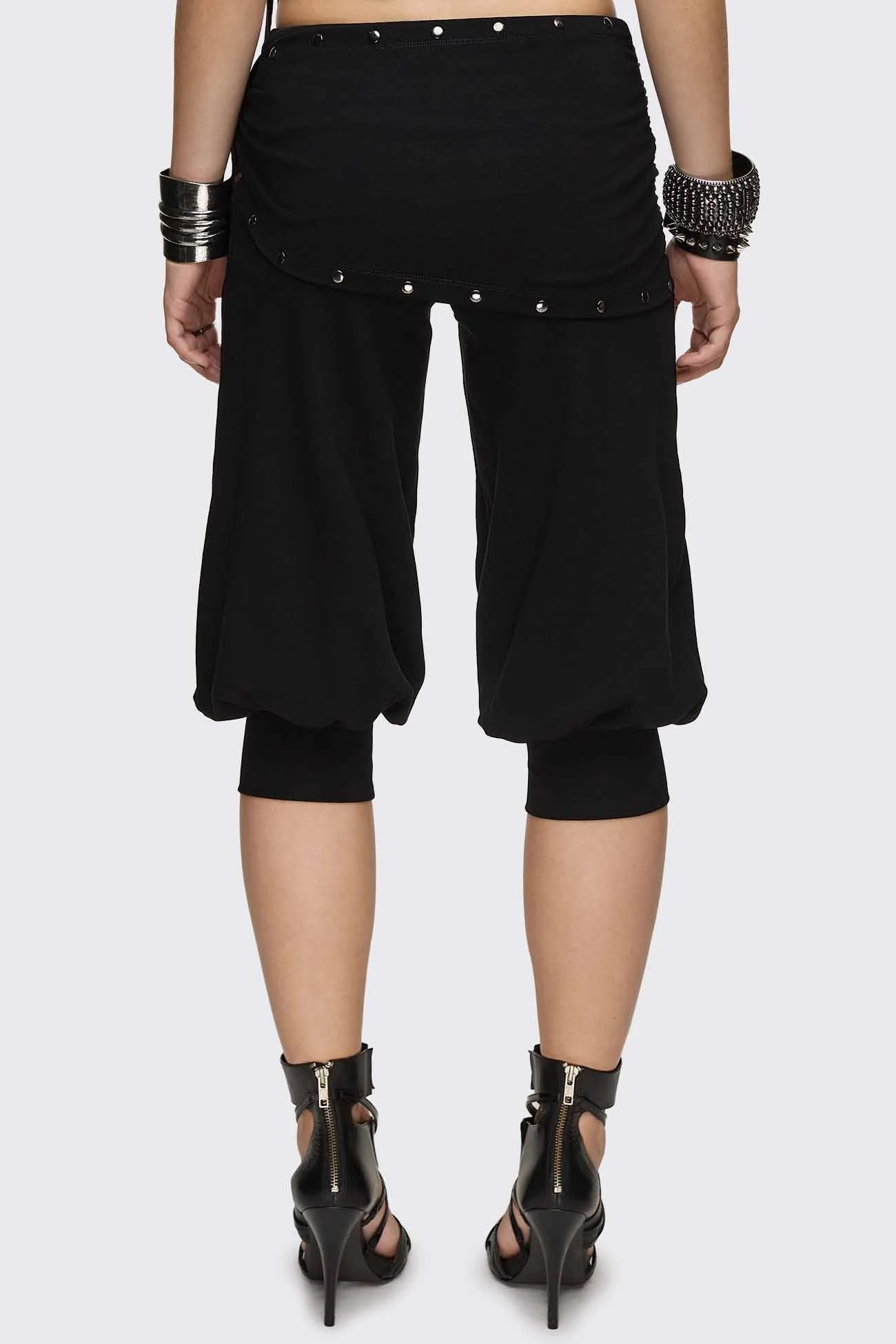 Dead Tide Studded Balloon Capri Pants - Image 8
