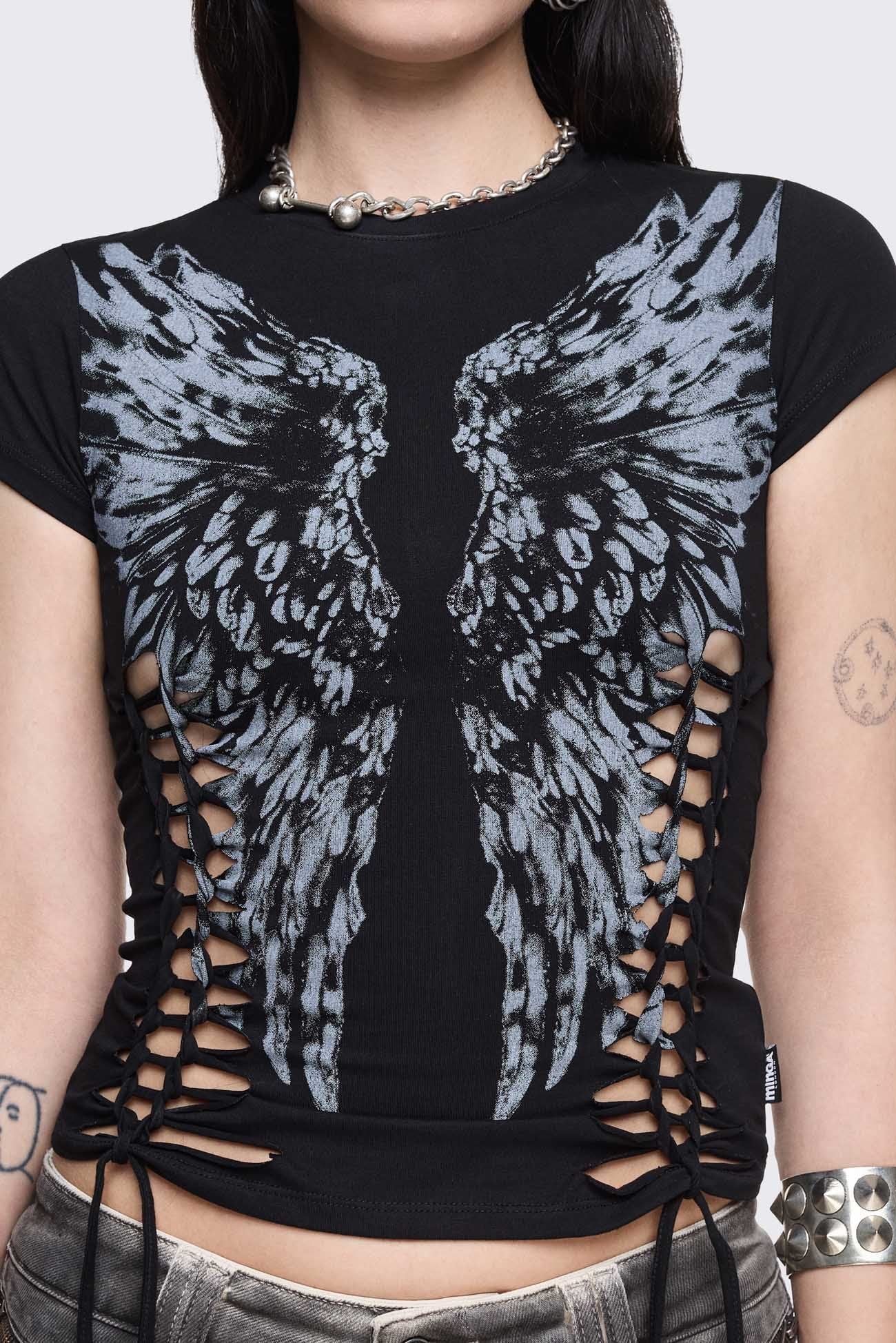 Dynasty Cut-Out Baby Tee - Image 3