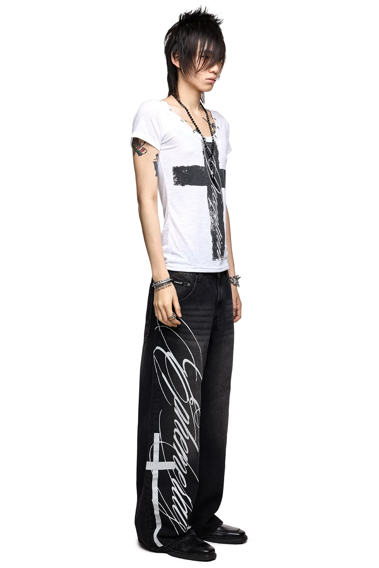 Ephemeral Graphic Baggy Jeans - Image 3