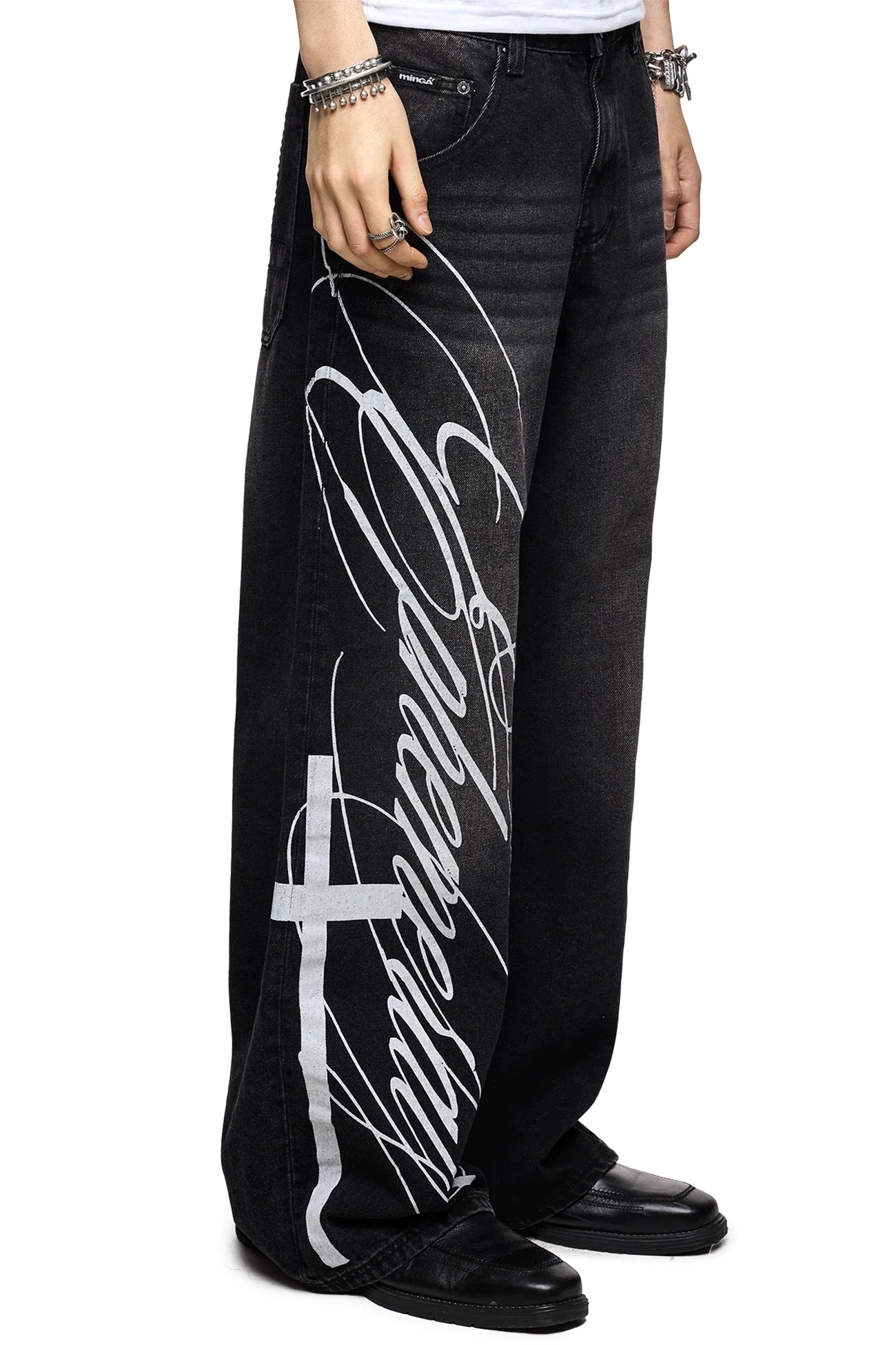 Ephemeral Graphic Baggy Jeans - Image 4