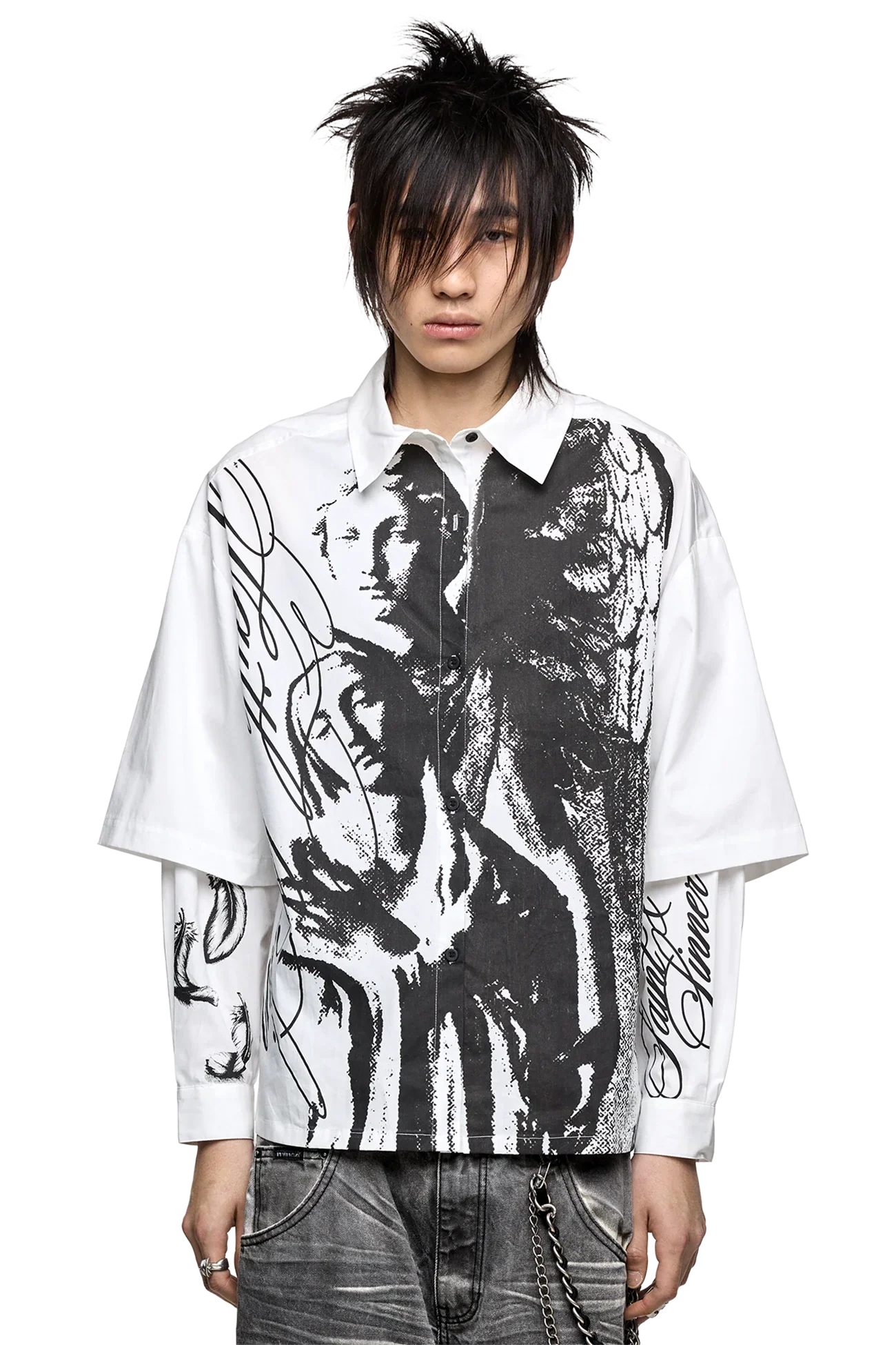 Faith & Sin Layered Shirt - Image 2