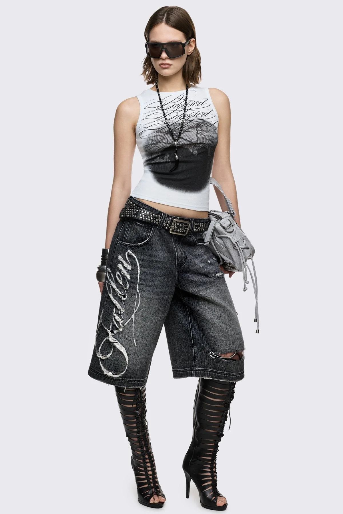 Fallen Distressed Jorts - Image 3