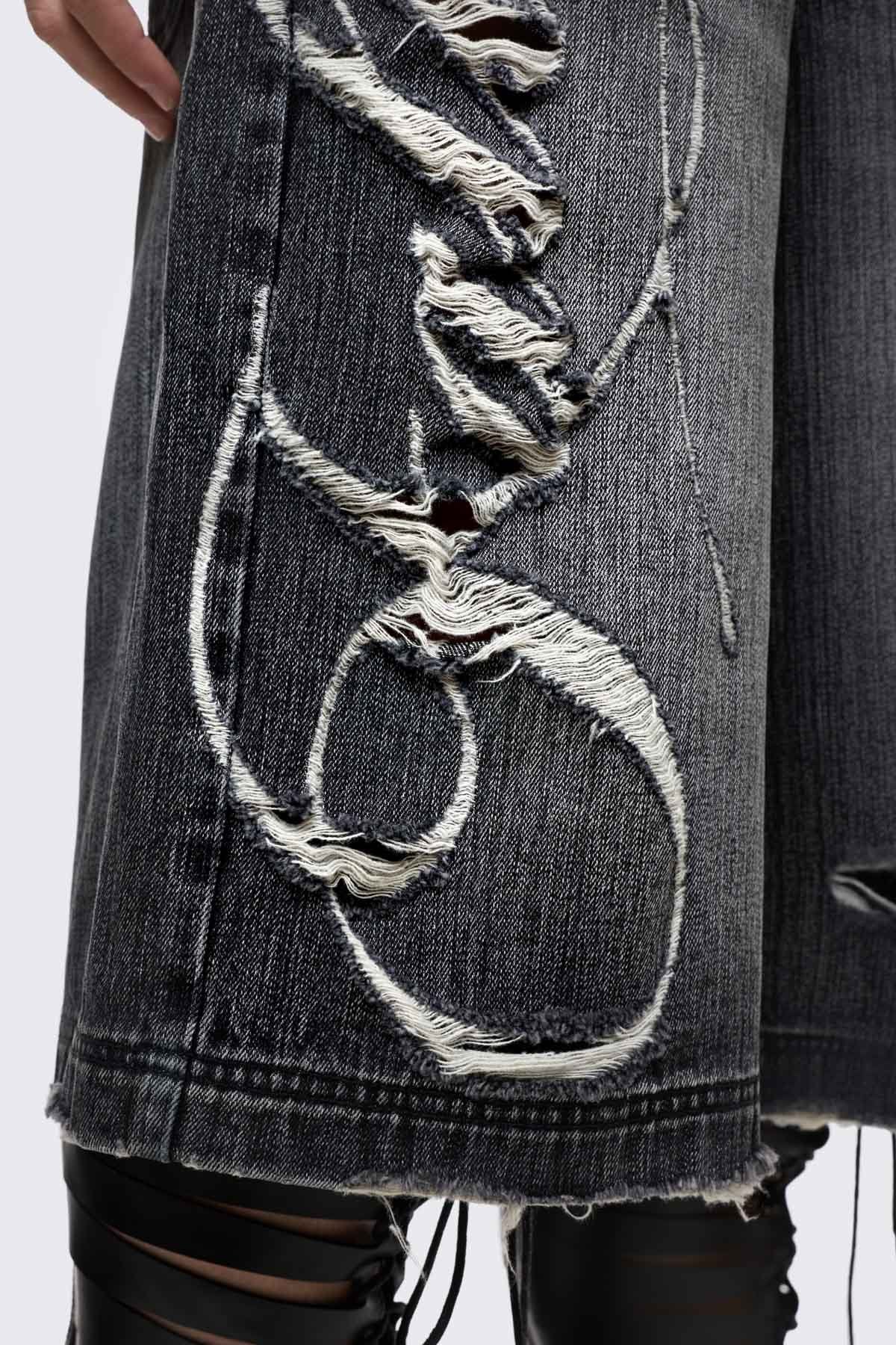 Fallen Distressed Jorts - Image 4