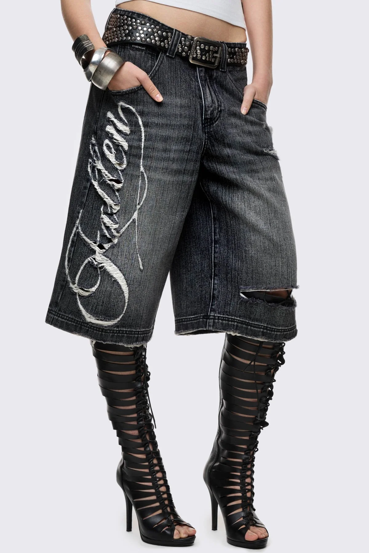 Fallen Distressed Jorts - Image 8