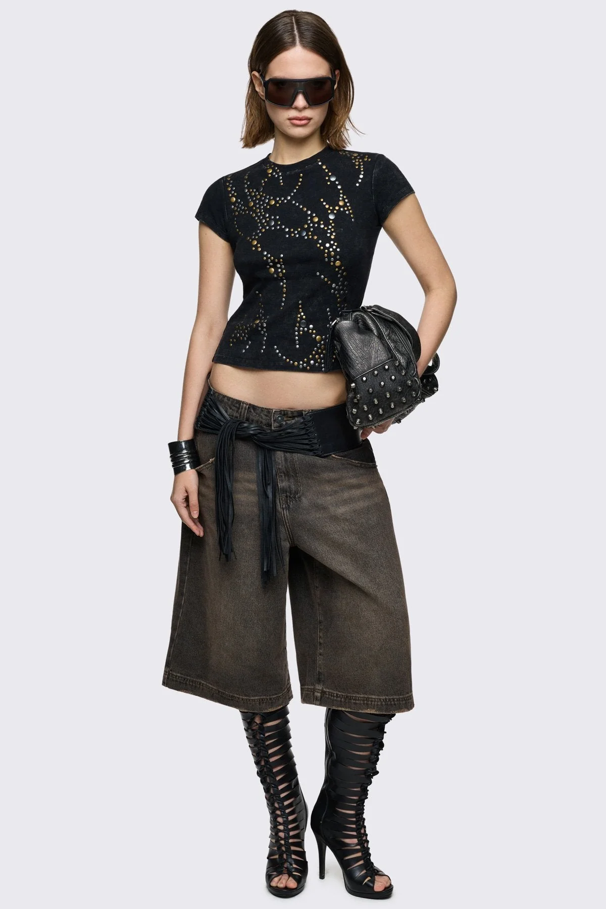 Frances Studded Baby Tee - Image 5