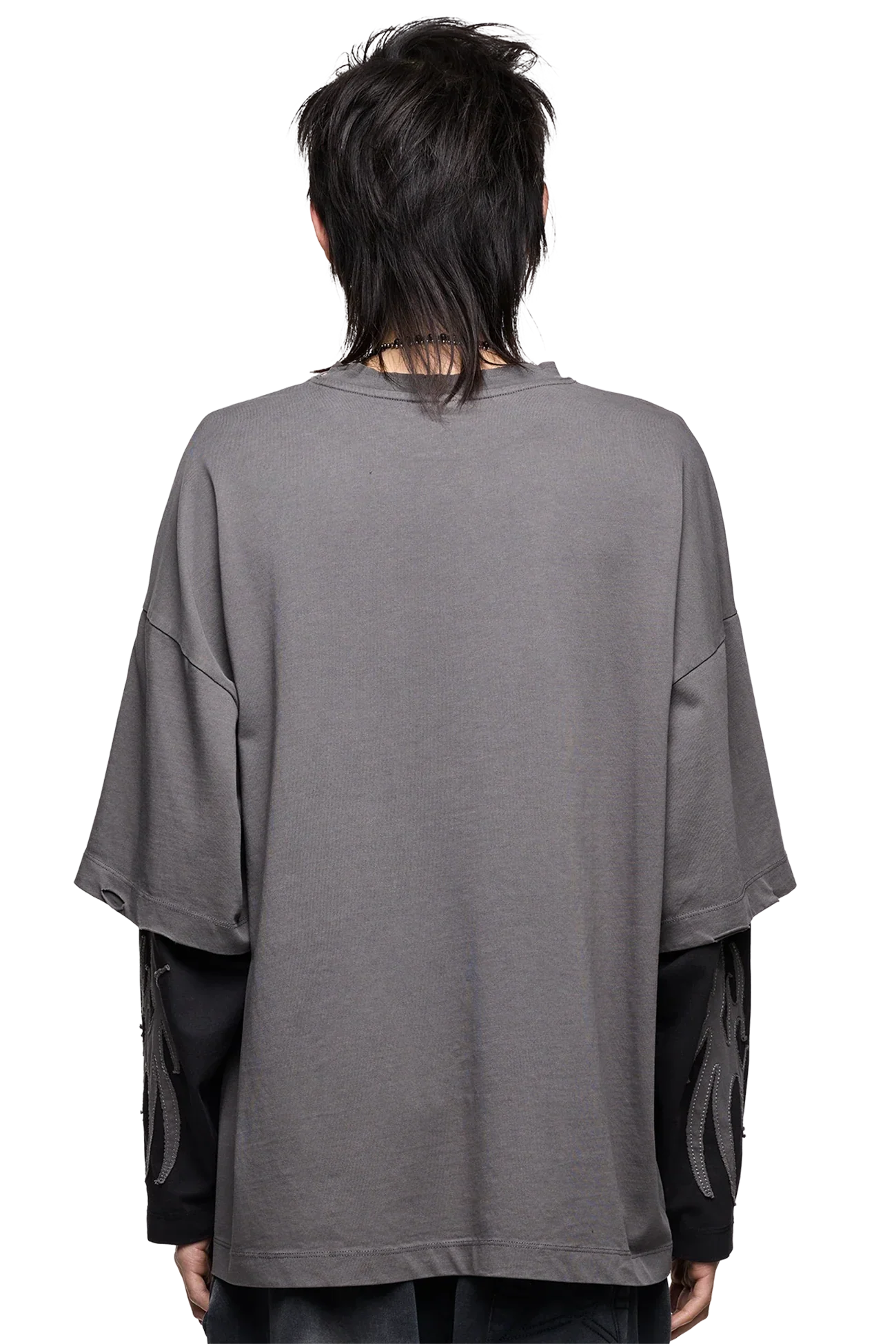 Luvx Grey Layered T-Shirt - Image 5