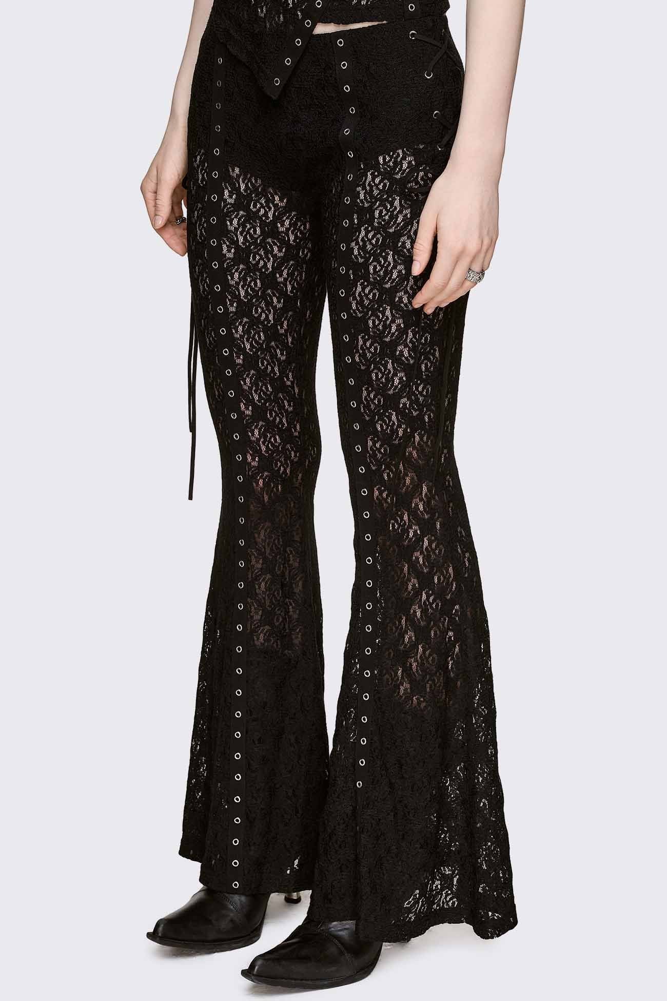 Moor Lace Flared Pants - Image 4