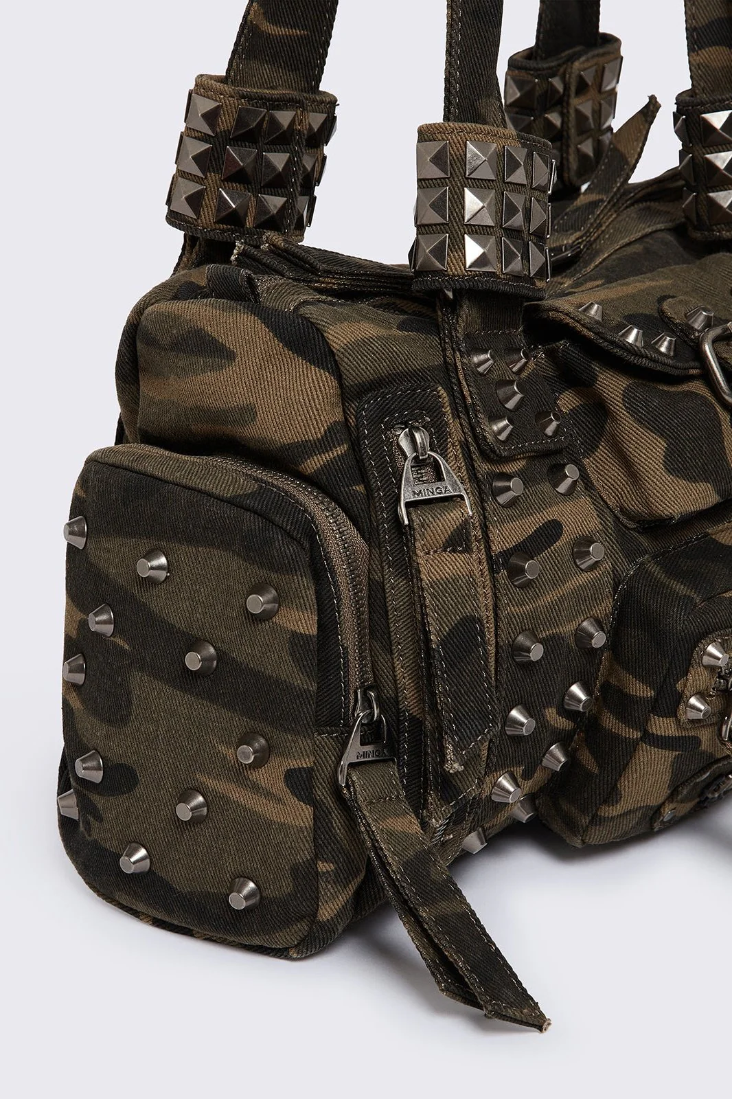 Myrrh Camo Studded Shoulder Bag - Image 4
