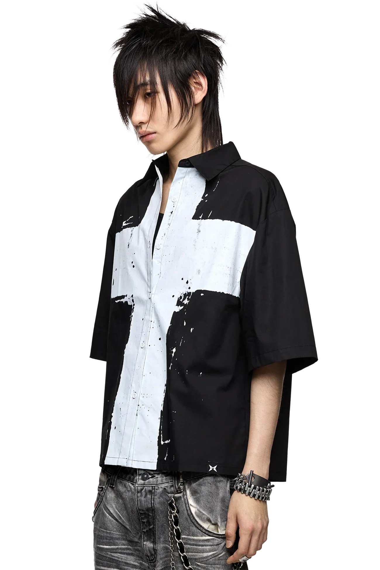 Never Saint Black Shirt - Image 5