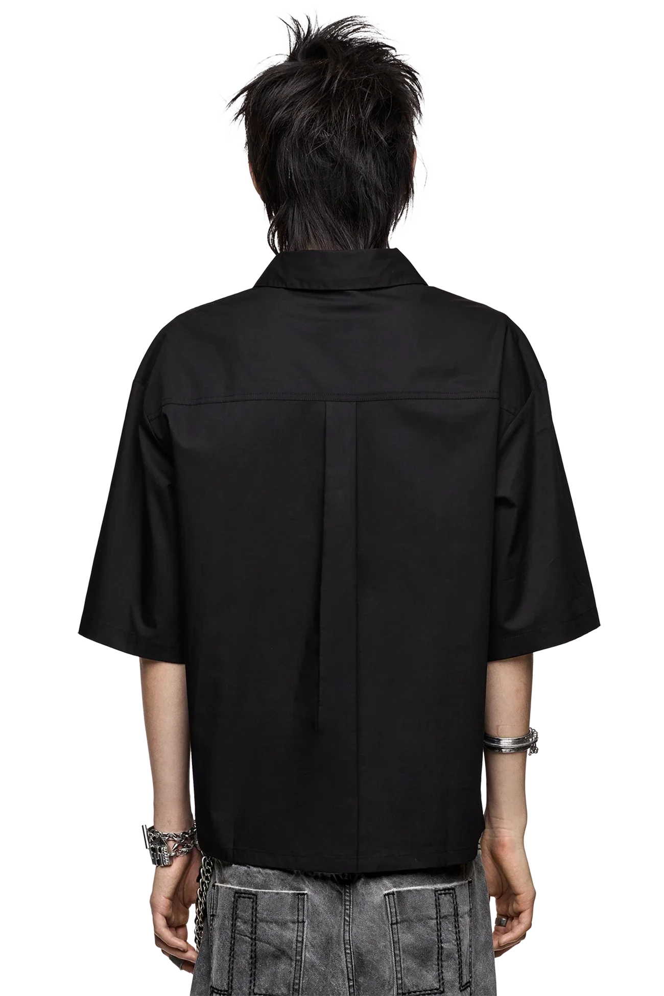 Never Saint Black Shirt - Image 6