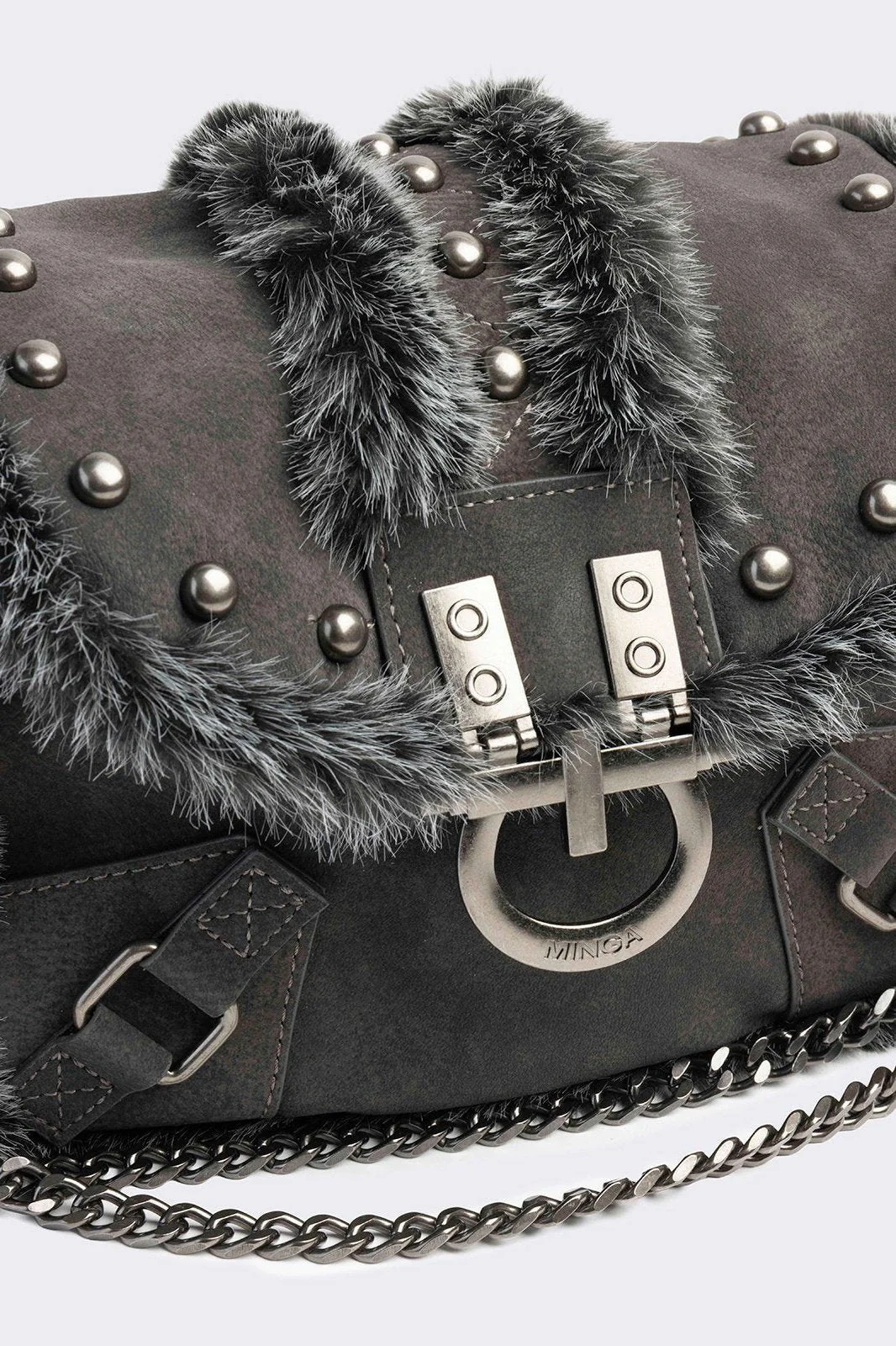 Polly Faux Suede Shoulder Bag - Image 3