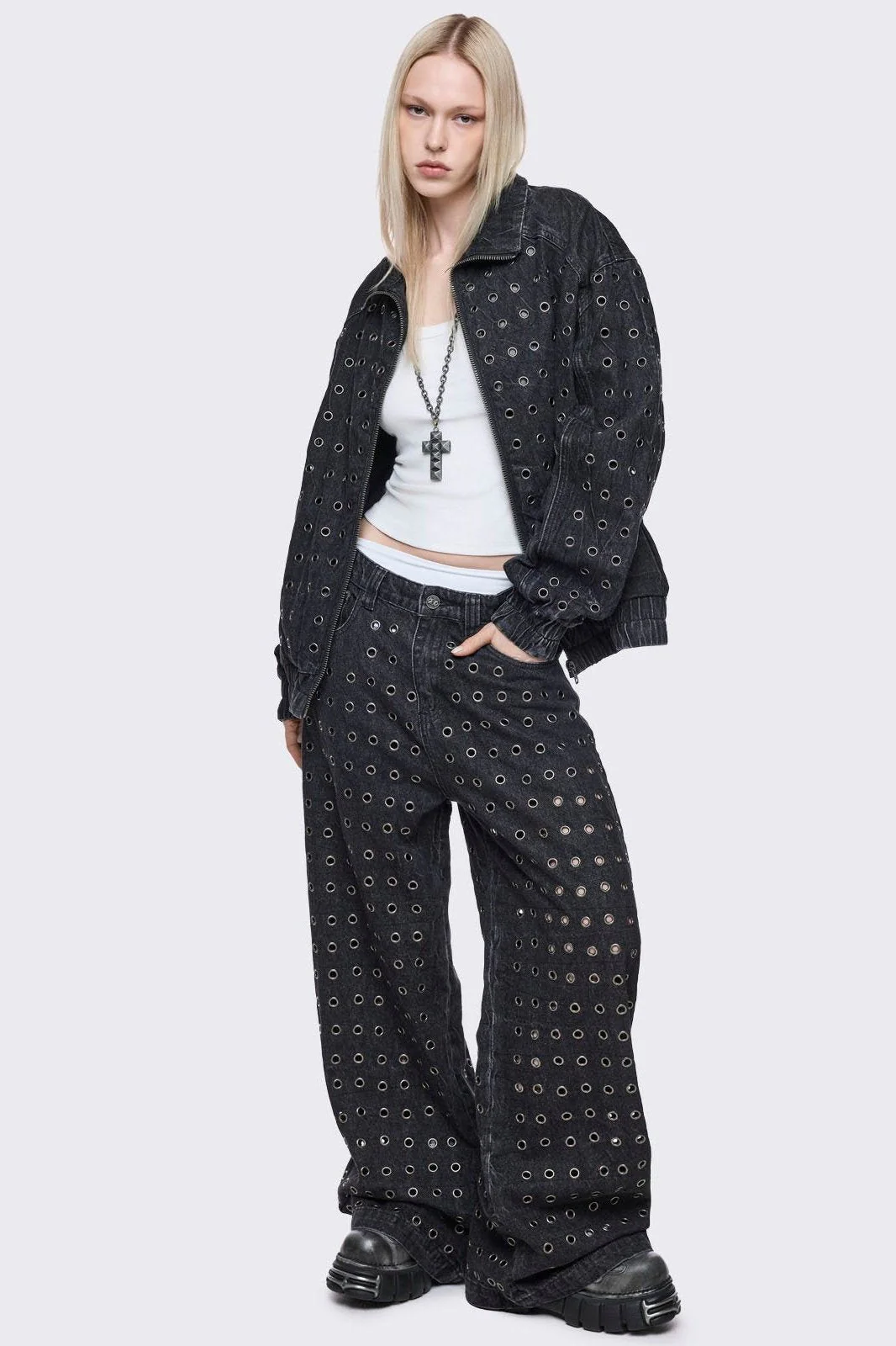Rogue Black Baggy Jeans - Image 2