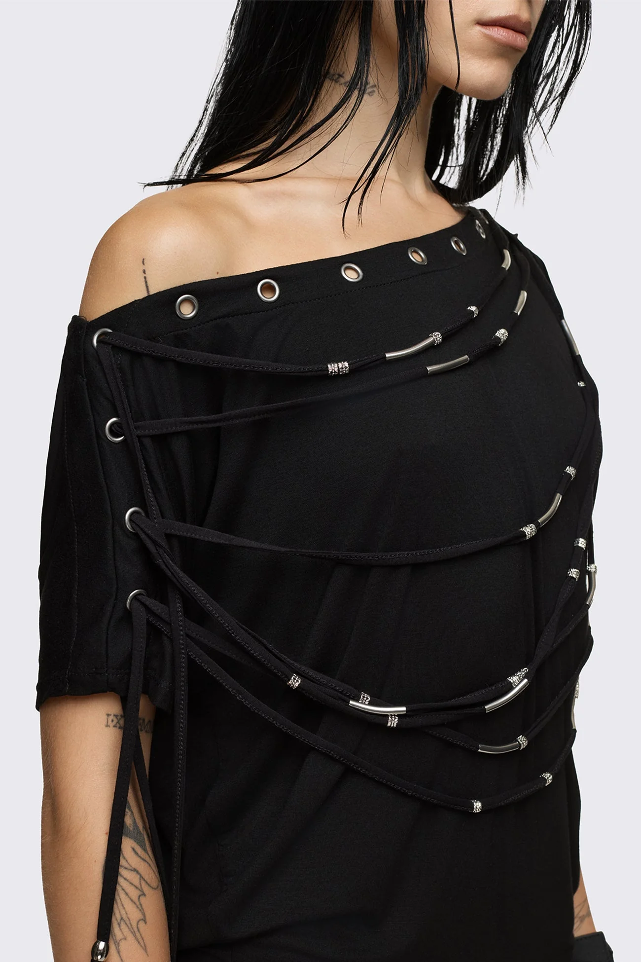 Romie Beaded Off-Shoulder Dress - Image 5