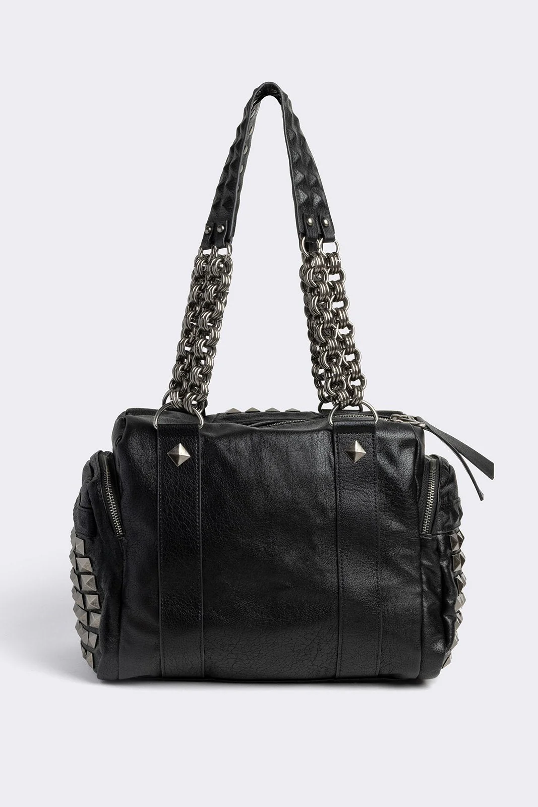 Ruthless Studded Faux Leather Shoulder Bag - Image 8
