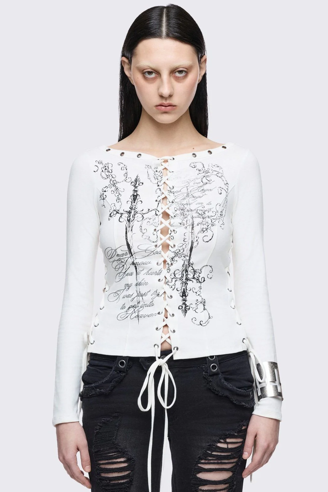 Seraphina Lace-Up Top