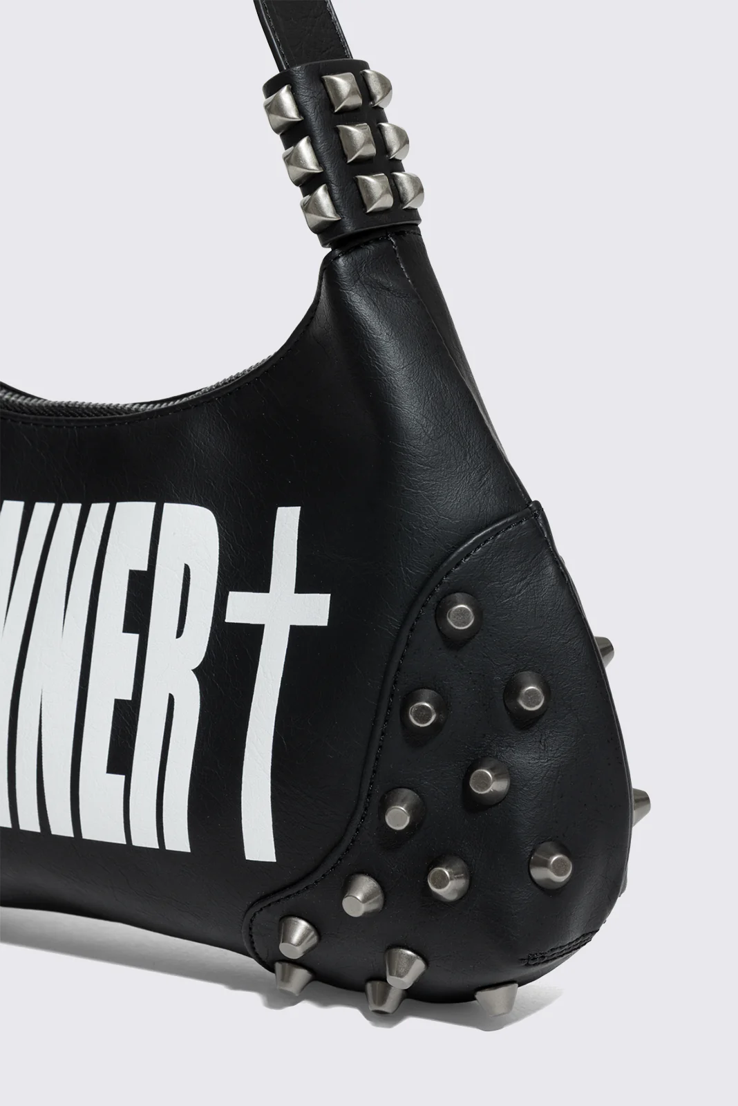 Sinner Graphic Faux Leather Shoulder Bag - Image 3