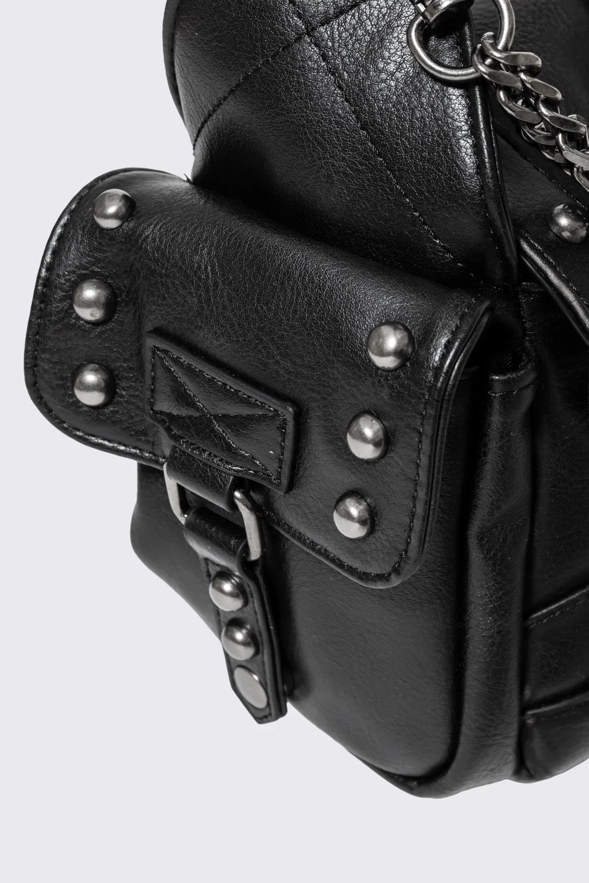 Sloane Studded Faux Leather Shoulder Bag - Image 6