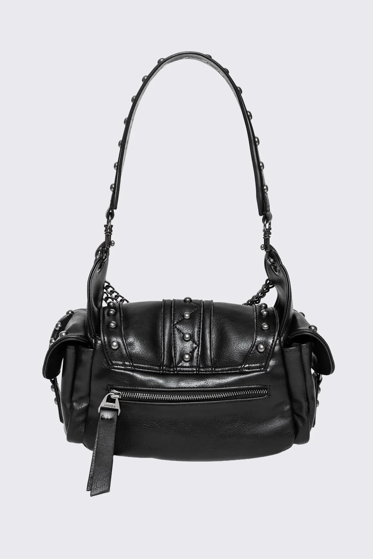 Sloane Studded Faux Leather Shoulder Bag - Image 9