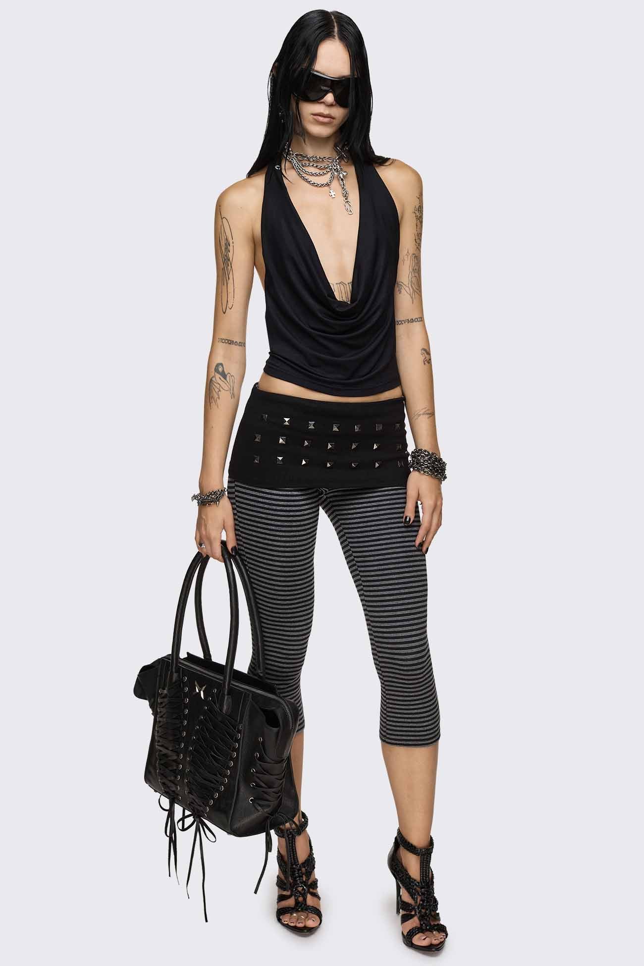 Vonn Striped Capri Pants - Image 4